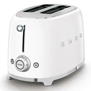 Vente flash 🔔 Smeg Toaster Retro Blanc – Grille-pain 🎉 9