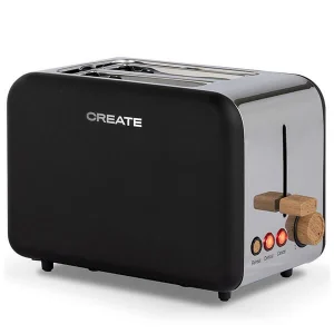 Meilleure affaire 🔔 CREATE TOAST RETRO – Grille-pain Pour Tranches Larges – Grille-pain 😀 9