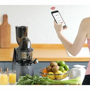 Tout neuf 🌟 Kuvings HealthFriend Smart Juicer MOTIV1, Rouge – Centrifugeuse ⋅ Presse-agrumes 😀 9